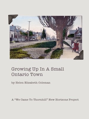 cover image of Growing Up in a Small Ontario Town